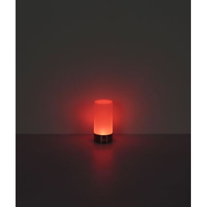 Globo - LED RGBW himmennettävä kosketusohjattu ulkokäyttöön tarkoitettu pöytävalaisin LED/1,8W/5V 1500 mAh musta