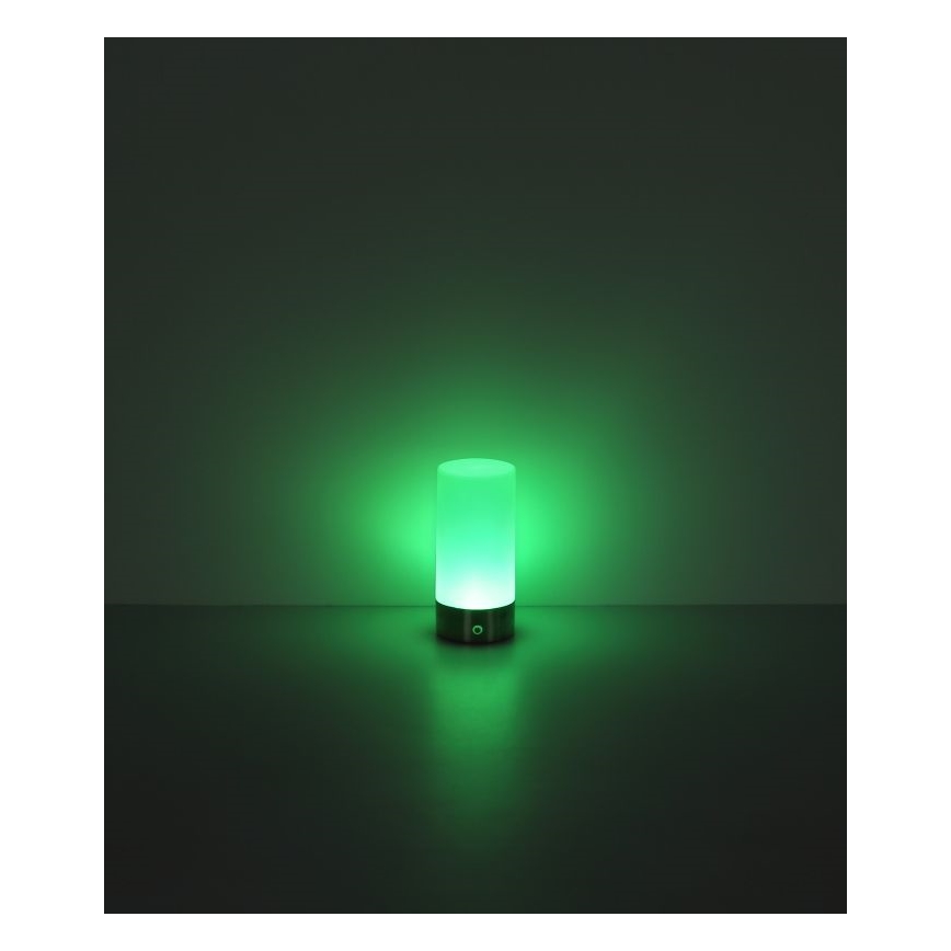 Globo - LED RGBW himmennettävä kosketusohjattu ulkokäyttöön tarkoitettu pöytävalaisin LED/1,8W/5V 1500 mAh musta