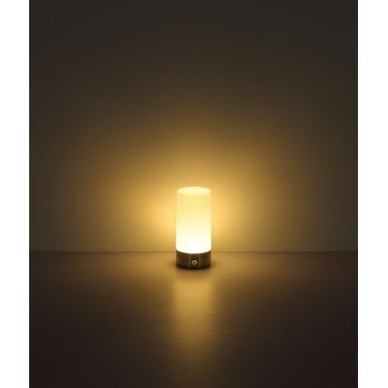 Globo - LED RGBW himmennettävä kosketusohjattu ulkokäyttöön tarkoitettu pöytävalaisin LED/1,8W/5V 1500 mAh musta