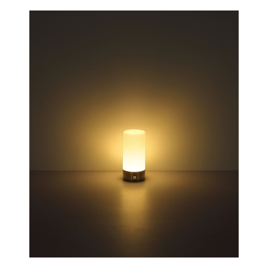 Globo - LED RGBW himmennettävä kosketusohjattu ulkokäyttöön tarkoitettu pöytävalaisin LED/1,8W/5V 1500 mAh musta