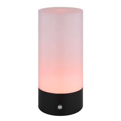 Globo - LED RGBW himmennettävä kosketusohjattu ulkokäyttöön tarkoitettu pöytävalaisin LED/1,8W/5V 1500 mAh musta