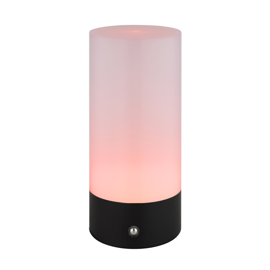 Globo - LED RGBW himmennettävä kosketusohjattu ulkokäyttöön tarkoitettu pöytävalaisin LED/1,8W/5V 1500 mAh musta