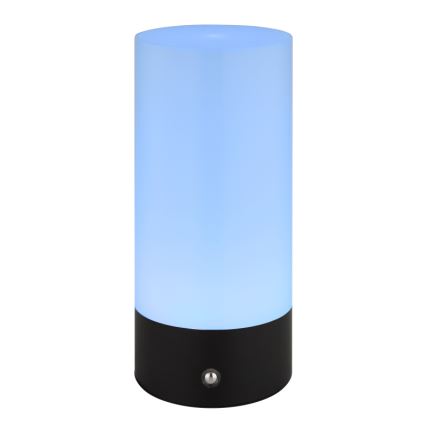 Globo - LED RGBW himmennettävä kosketusohjattu ulkokäyttöön tarkoitettu pöytävalaisin LED/1,8W/5V 1500 mAh musta