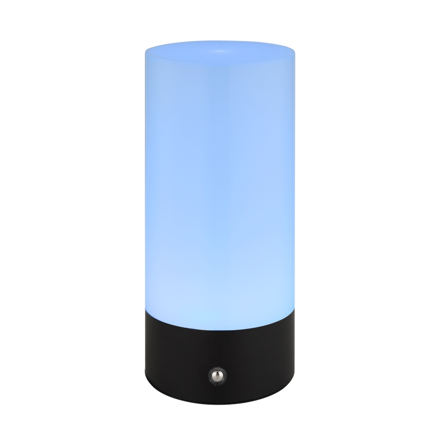 Globo - LED RGBW himmennettävä kosketusohjattu ulkokäyttöön tarkoitettu pöytävalaisin LED/1,8W/5V 1500 mAh musta