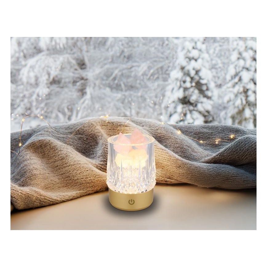 Globo - LED himmennettävä kosketuspöytävalaisin LED/1W/5V 3000K 1200 mAh kulta