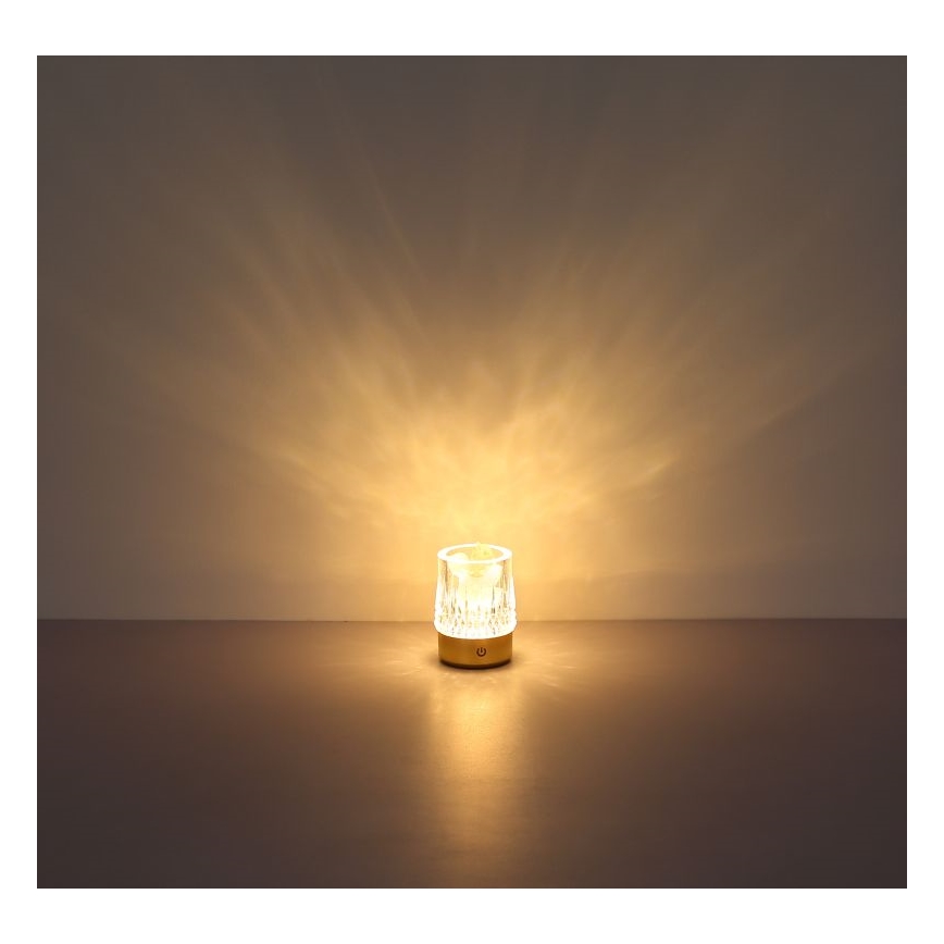 Globo - LED himmennettävä kosketuspöytävalaisin LED/1W/5V 3000K 1200 mAh kulta