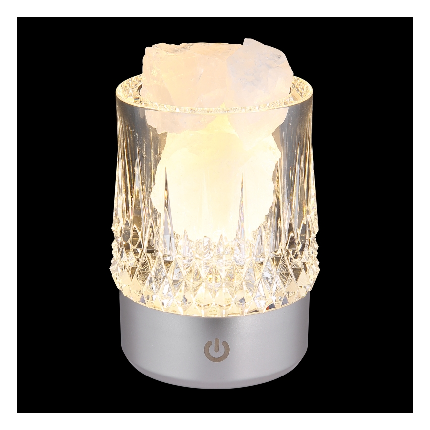 Globo - LED-himmennettävä kosketuspöytälamppu LED/1W/5V 3000K 1200 mAh hopea