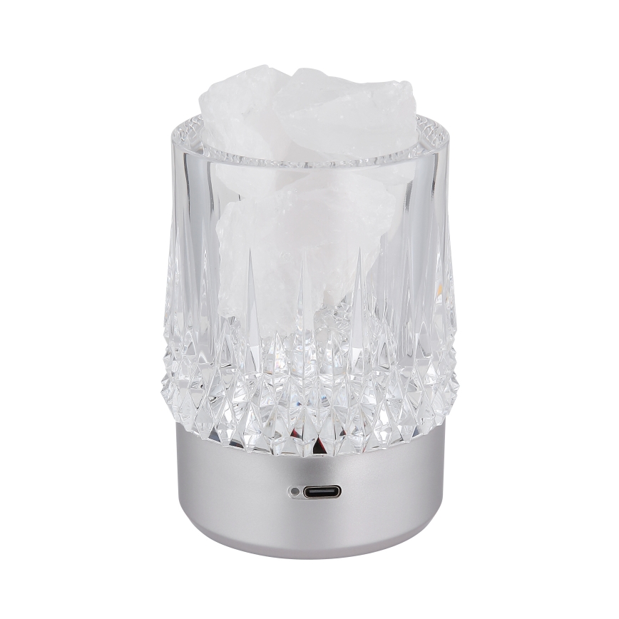 Globo - LED-himmennettävä kosketuspöytälamppu LED/1W/5V 3000K 1200 mAh hopea