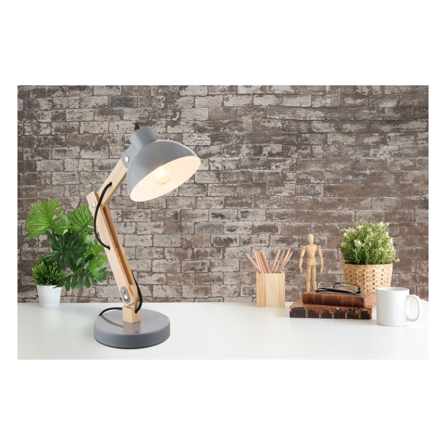 Globo - Pöytävalaisin 1xE27/40W/230V pyökki