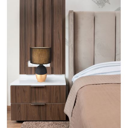 Globo - Pöytävalaisin 1xE14/40W/230V musta