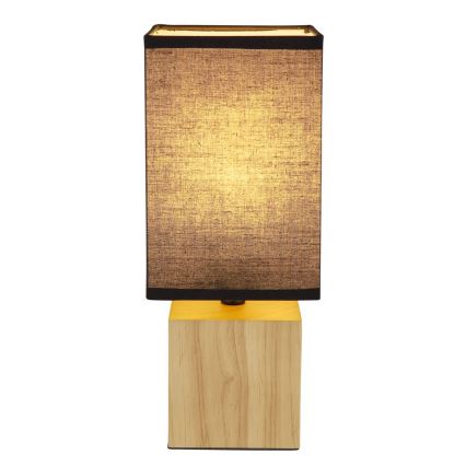 Globo - Pöytävalaisin 1xE27/7W/230V musta/ruskea