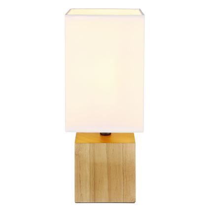 Globo - Pöytävalaisin 1xE27/7W/230V valkoinen/ruskea