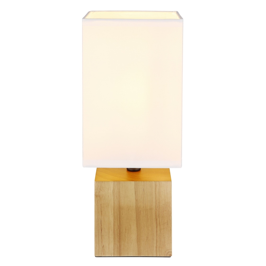 Globo - Pöytävalaisin 1xE27/7W/230V valkoinen/ruskea