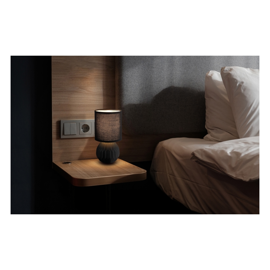 Globo - Pöytävalaisin 1xE14/40W/230V musta