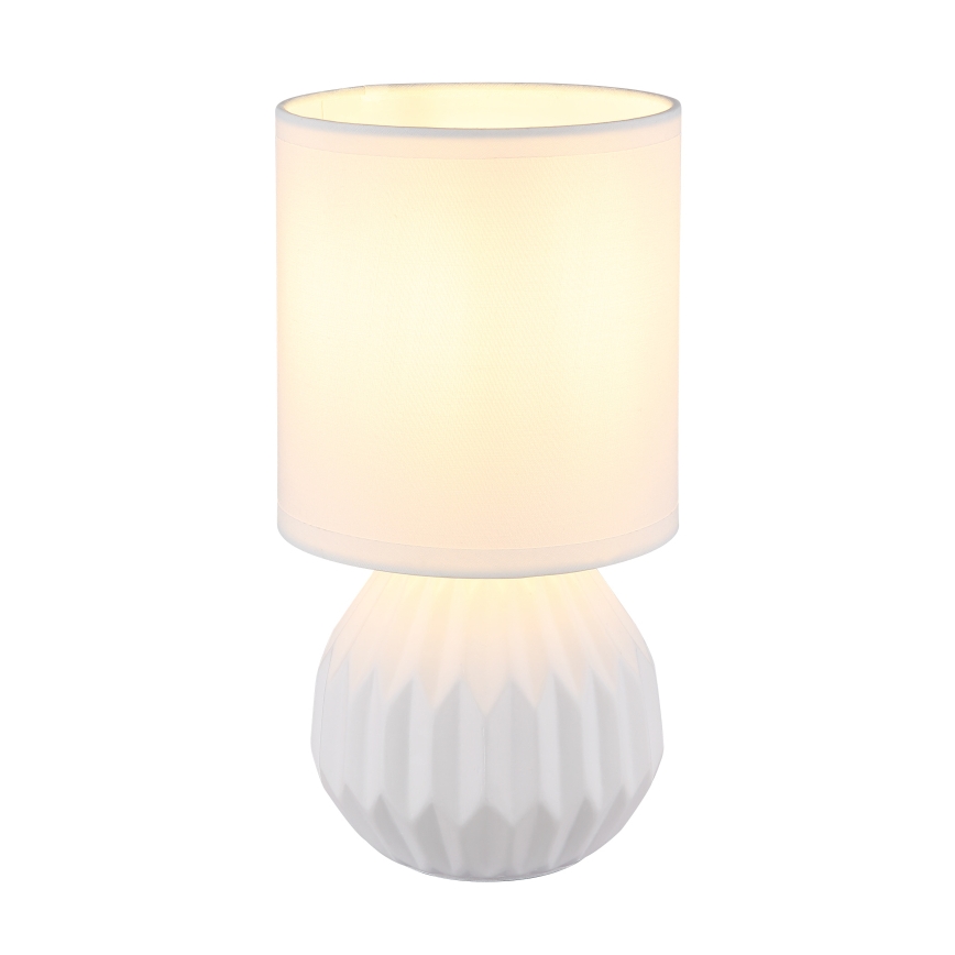 Globo - Pöytävalaisin 1xE14/40W/230V valkoinen
