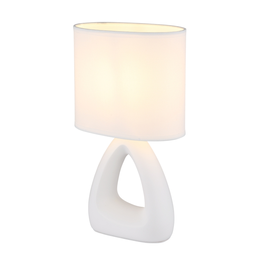 Globo - Pöytävalaisin 1xE14/40W/230V valkoinen