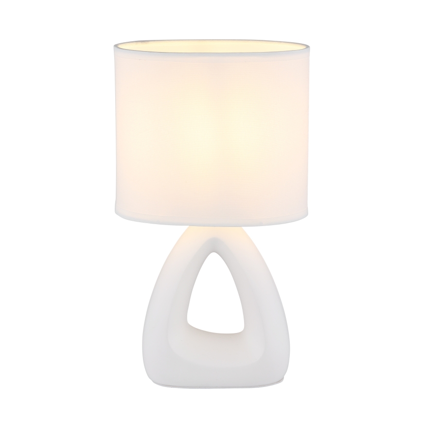 Globo - Pöytävalaisin 1xE14/40W/230V valkoinen