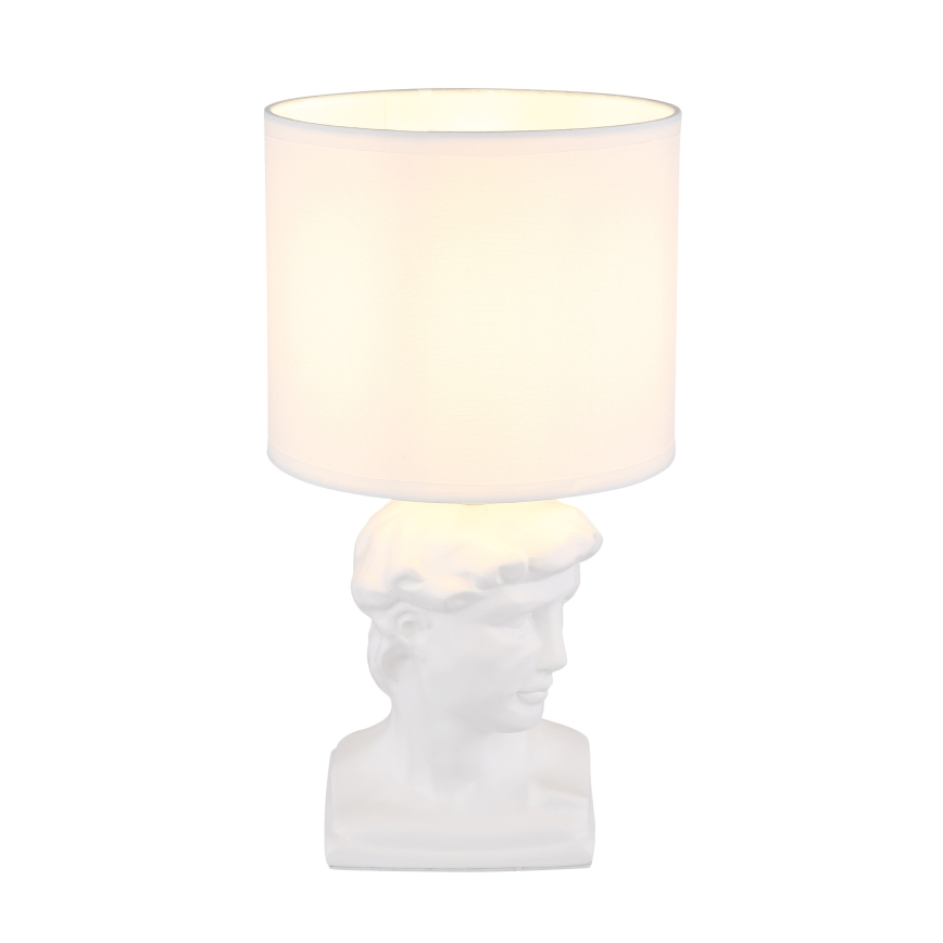 Globo - Pöytävalaisin 1xE14/40W/230V valkoinen