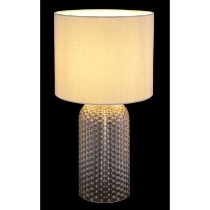 Globo - Pöytävalaisin 1xE27/60W/230V harmaa