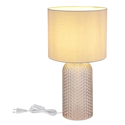 Globo - Pöytävalaisin 1xE27/60W/230V harmaa