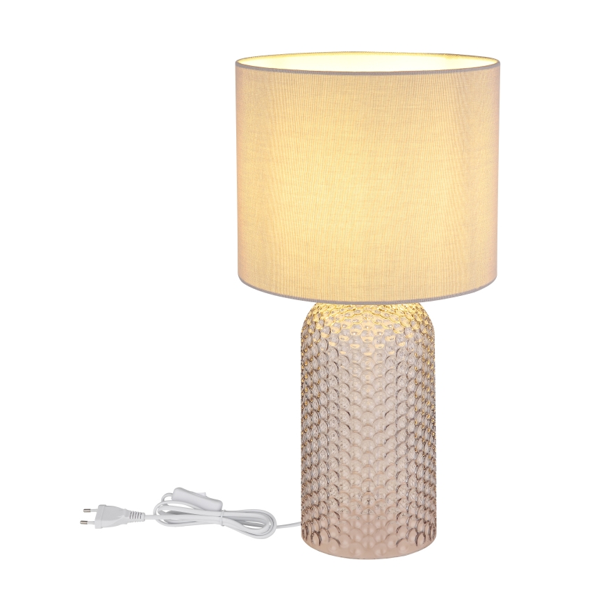 Globo - Pöytävalaisin 1xE27/60W/230V harmaa