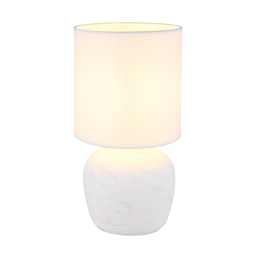 Globo - Pöytävalaisin 1xE14/40W/230V valkoinen