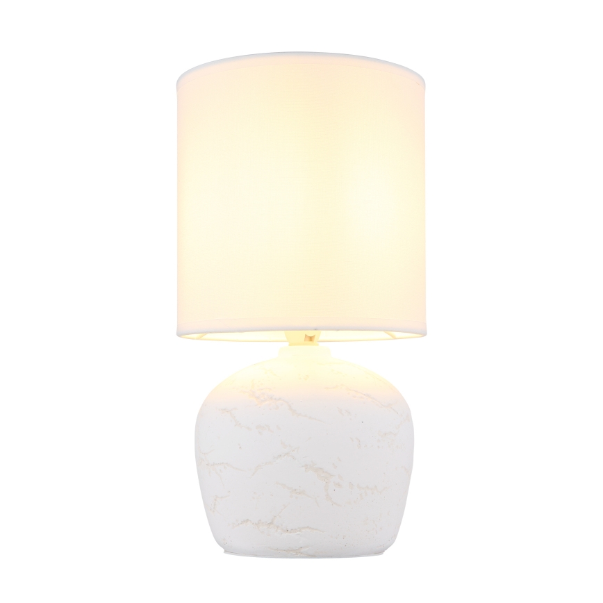 Globo - Pöytävalaisin 1xE14/40W/230V valkoinen