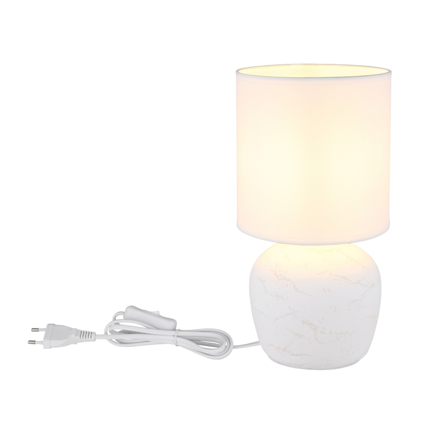 Globo - Pöytävalaisin 1xE14/40W/230V valkoinen