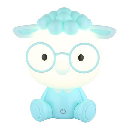 Globo - LED himmennettävä ladattava lasten yöpöytälamppu LED/1W/5V 500 mAh sininen