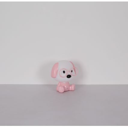 Globo - LED himmennettävä ladattava lasten yöpöytälamppu LED/1W/5V 500 mAh vaaleanpunainen