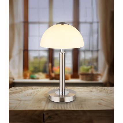 Globo - LED himmennettävä kosketuspöytälamppu LED/7W/230V 3000K mattakromi