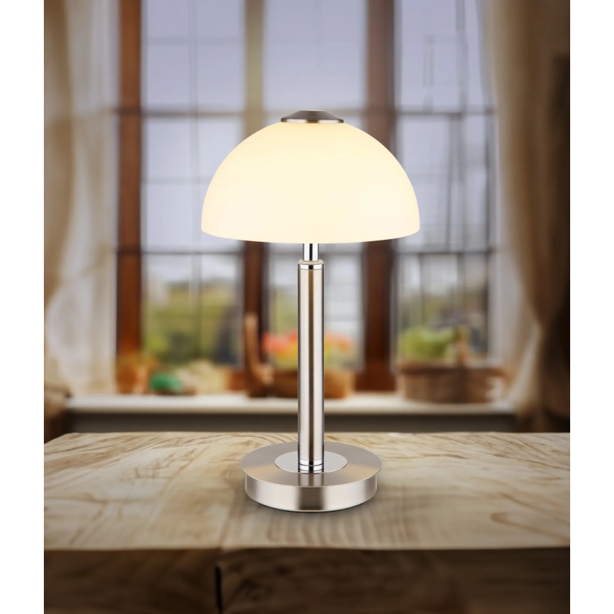 Globo - LED himmennettävä kosketuspöytälamppu LED/7W/230V 3000K mattakromi