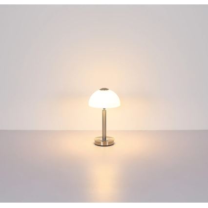 Globo - LED himmennettävä kosketuspöytälamppu LED/7W/230V 3000K mattakromi