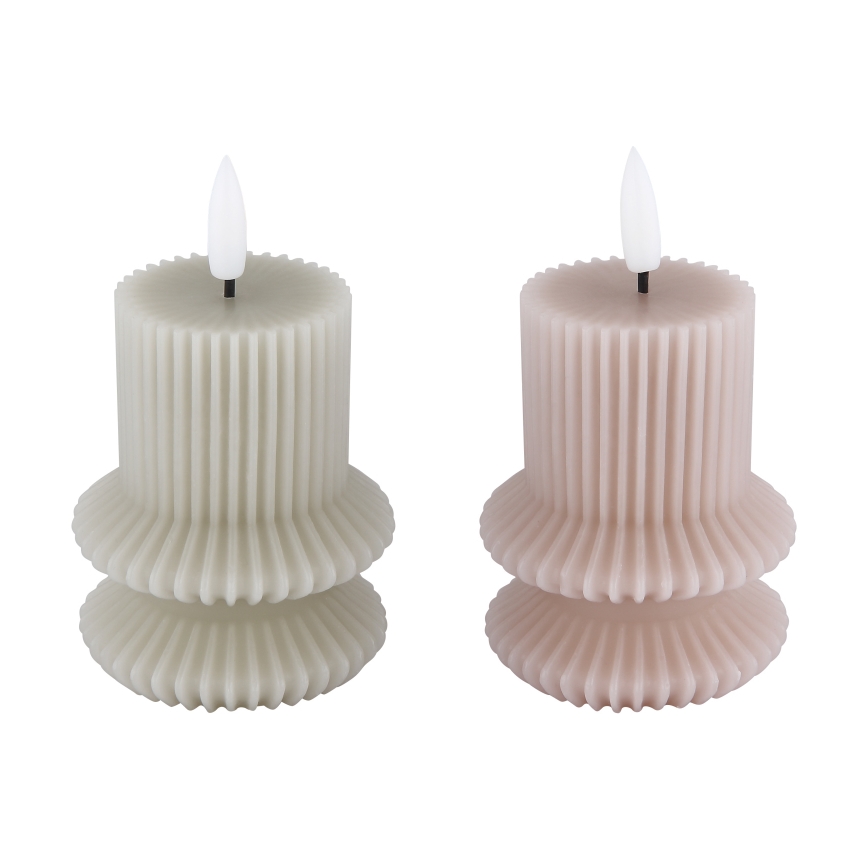 Globo - SETTI 2x LED-kynttilä LED/0,06W/3V 1xCR2032 210 mAh