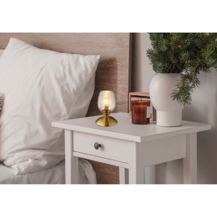 Globo - Pöytä kosketus lamppu 1xE14/25W/230V messinki