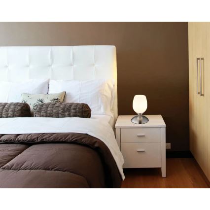 Globo - Pöytä kosketus lamppu 1xE14/25W/230V mattakromi