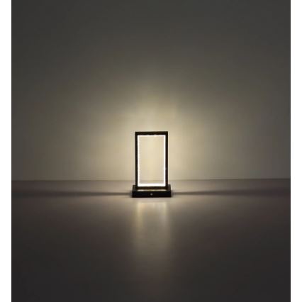 Globo - LED himmennettävä kosketuspöytävalaisin LED/3W/3,7V 2700K/4000K/6500K 1800 mAh USB musta