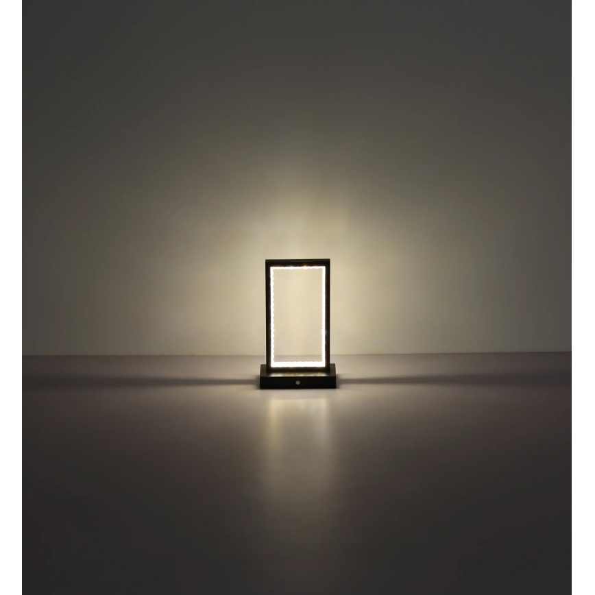 Globo - LED himmennettävä kosketuspöytävalaisin LED/3W/3,7V 2700K/4000K/6500K 1800 mAh USB musta