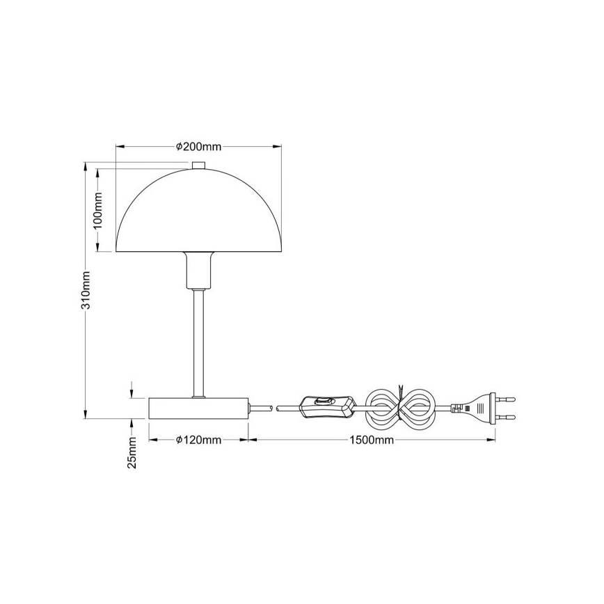 Globo - Pöytälamppu 1xE14/40W/230V