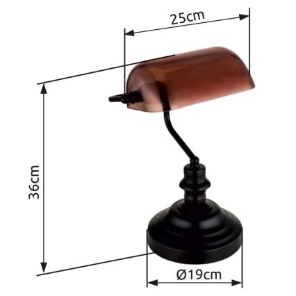 Globo - Pöytävalaisin 1xE27/60W/230V