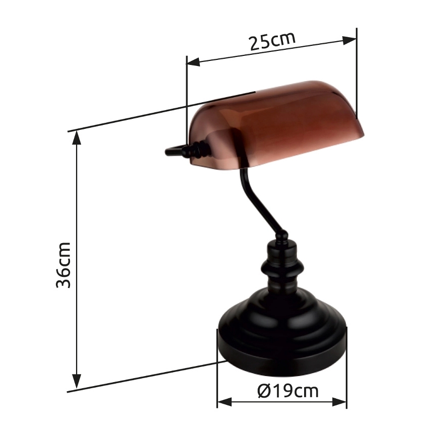 Globo - Pöytävalaisin 1xE27/60W/230V
