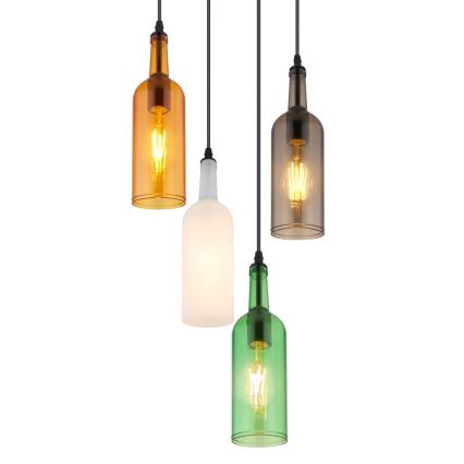 Globo - Kattokruunu narulla 4xE27/8W/230V