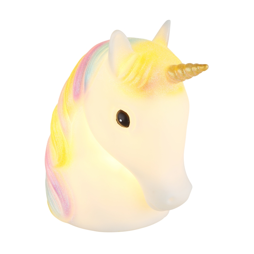 Globo - LED lasten yöpöytälamppu LED/1W/230/4,5V 3xAA yksisarvinen