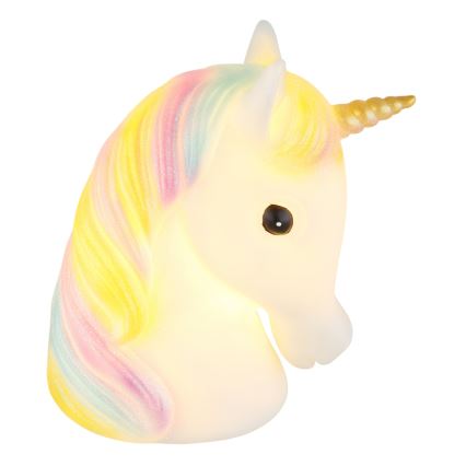 Globo - LED lasten yöpöytälamppu LED/1W/230/4,5V 3xAA yksisarvinen