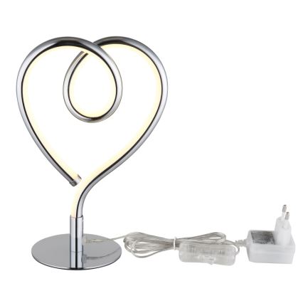 Globo - LED-pöytävalaisin LED/6W/230V kiiltävä kromi