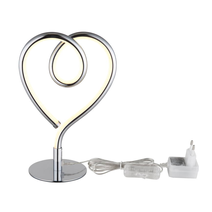 Globo - LED-pöytävalaisin LED/6W/230V kiiltävä kromi