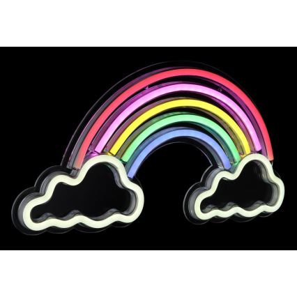 Globo - LED-neonseinäkoriste LED/3W/USB sateenkaari