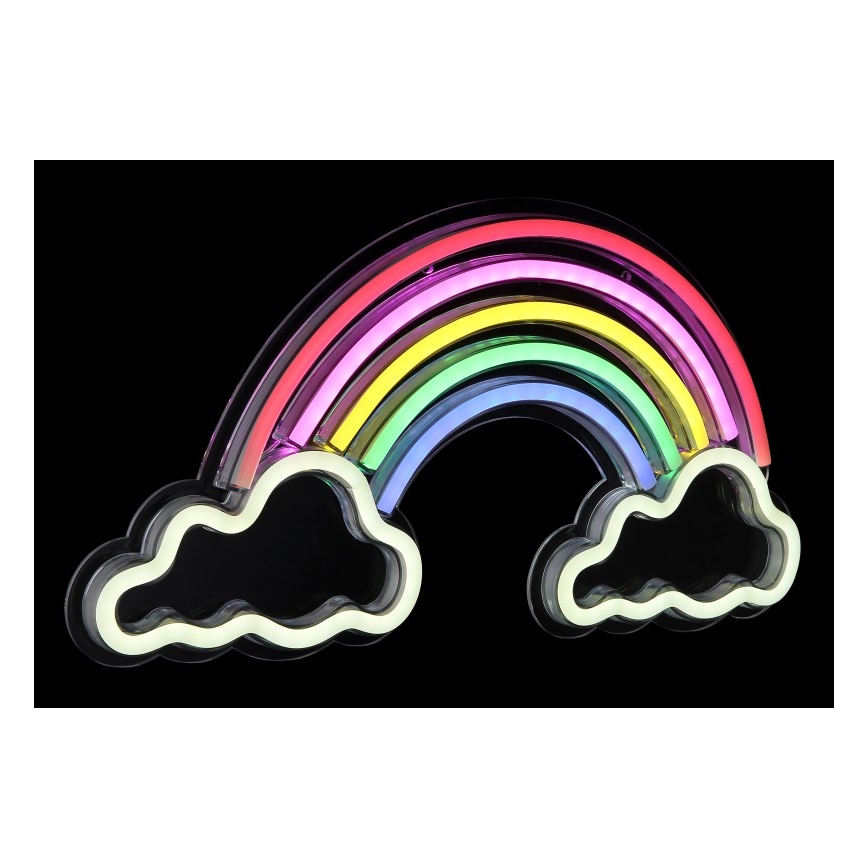 Globo - LED-neonseinäkoriste LED/3W/USB sateenkaari