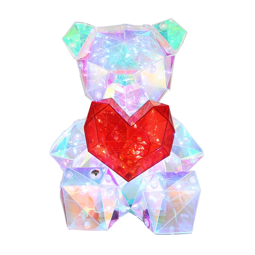 Globo - LED himmennettävä ladattava pöytäkoriste LED/3W/5V 1200 mAh karhu