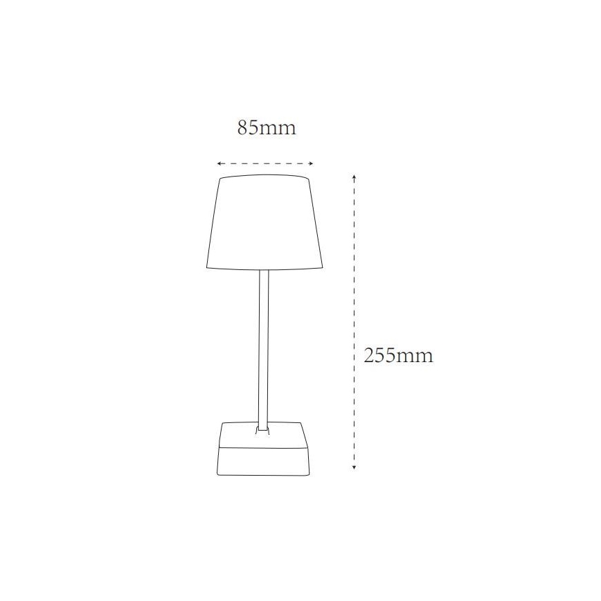 Globo - LED himmennettävä kosketuspöytävalaisin LED/2W/5V 3000/4500/6500K 800 mAh beige